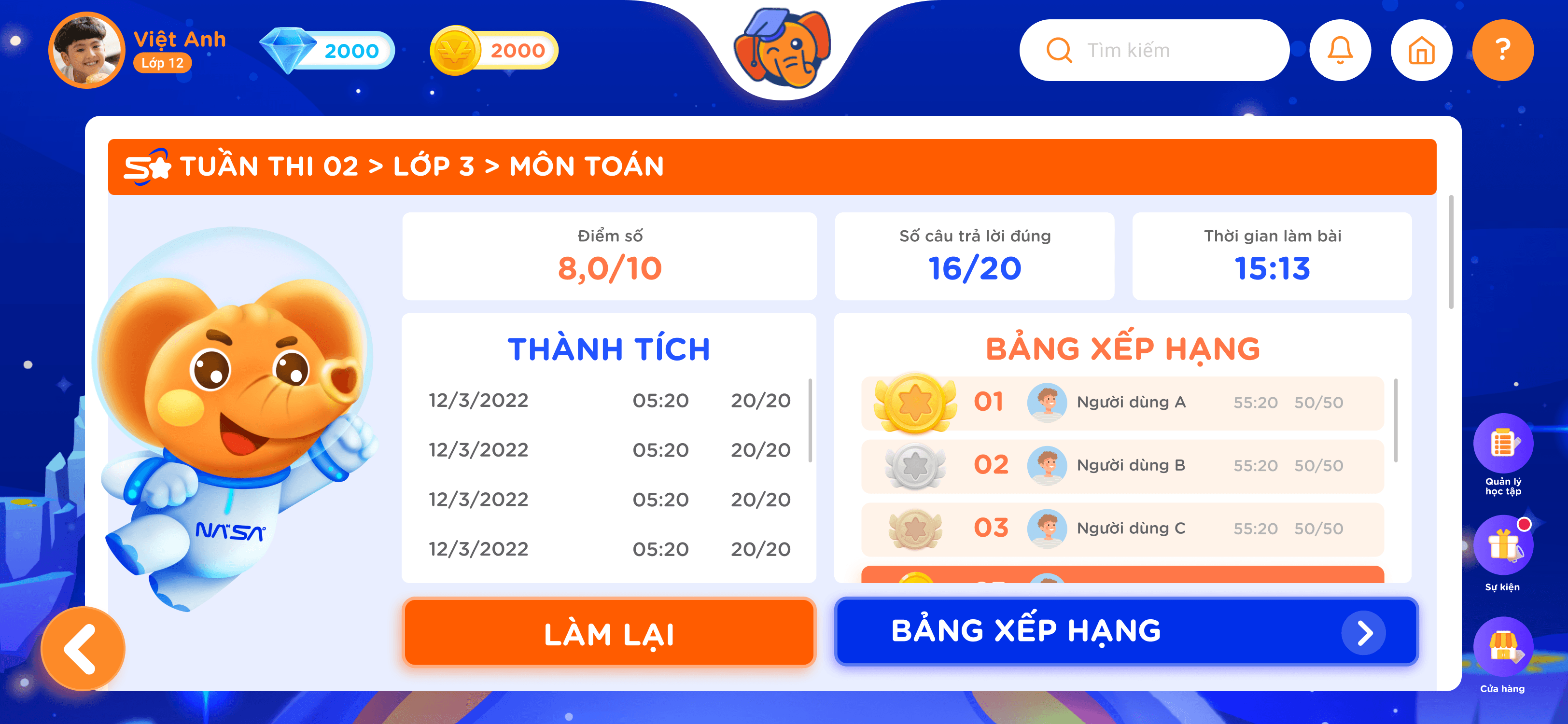 Laptop dashboard view